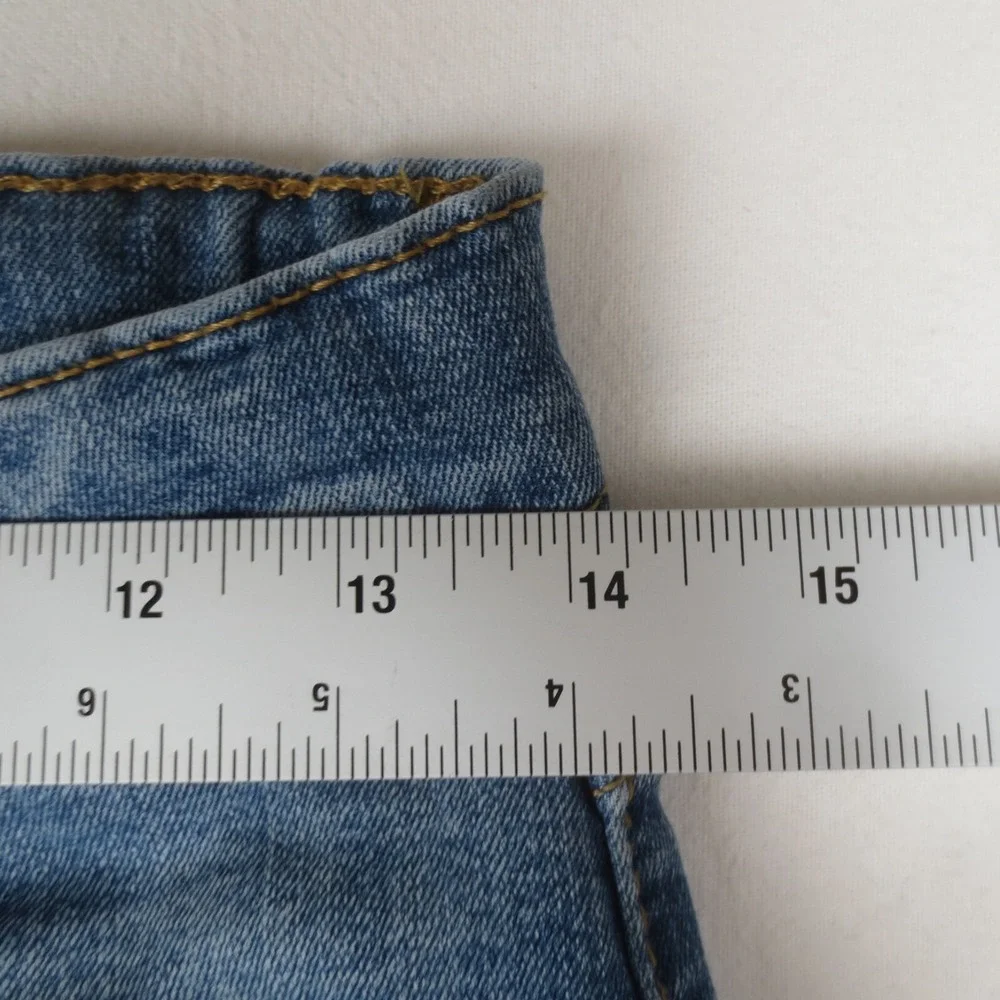 Levis 510 Jeans Girls 16 Reg (Actual 28x29) Blue Skinny Fit Stretch Light Denim